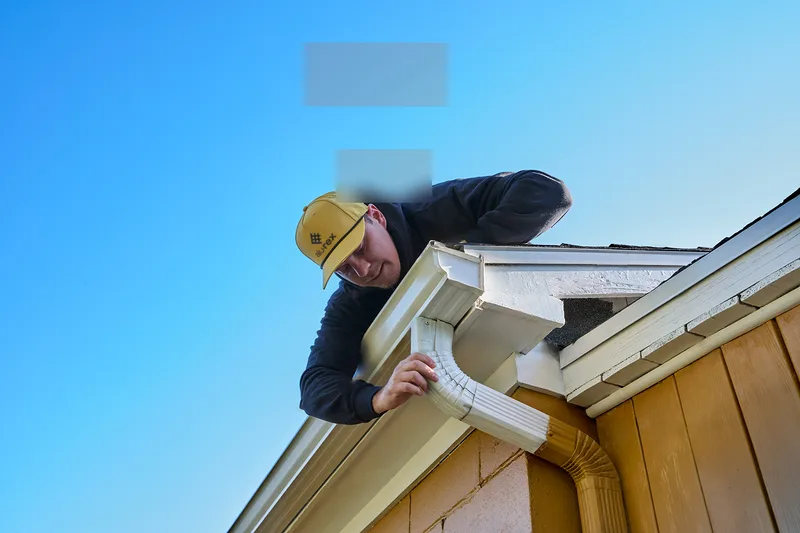 Installation de gouttières
